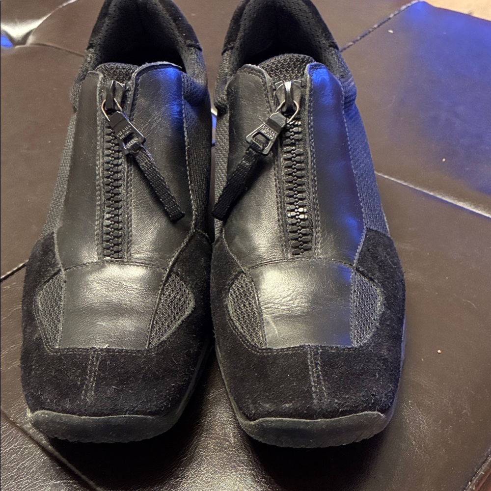 Prada Women’s  Black Zipper Sneakers